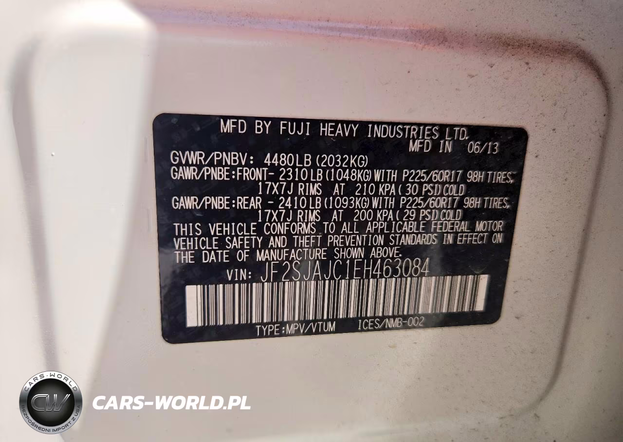 2014 Subaru Forester 2.5I Limited VIN:JF2SJAJC1EH463084 - 12