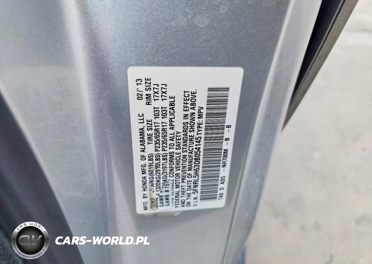 2013 Honda Odyssey Exl VIN:5FNRL5H63DB054145 - 13