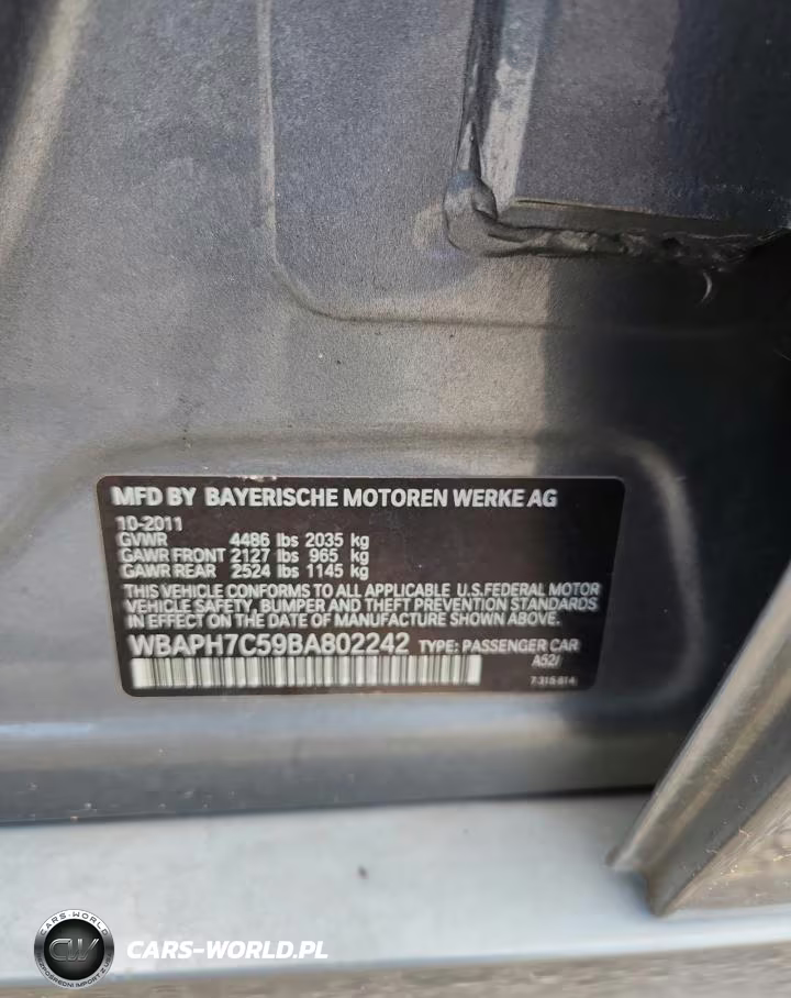 2011 BMW 328 I VIN:WBAPH7C59BA802242 - 12