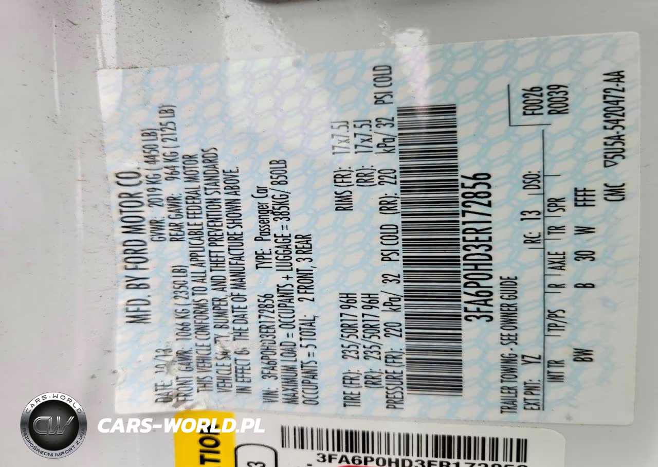 2014 Ford Fusion Se VIN:3FA6P0HD3ER172856 - 12