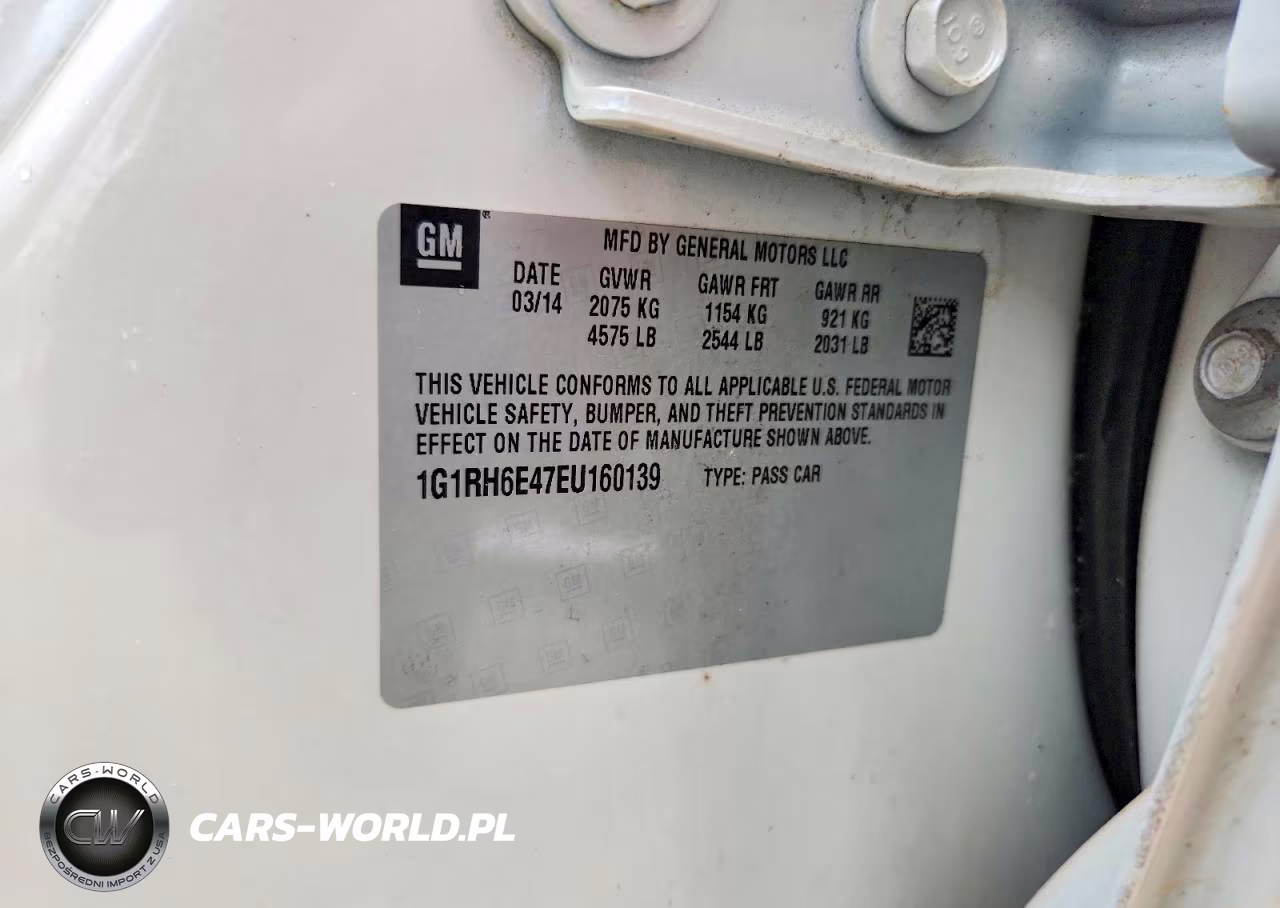 2014 Chevrolet Volt VIN:1G1RH6E47EU160139 - 12