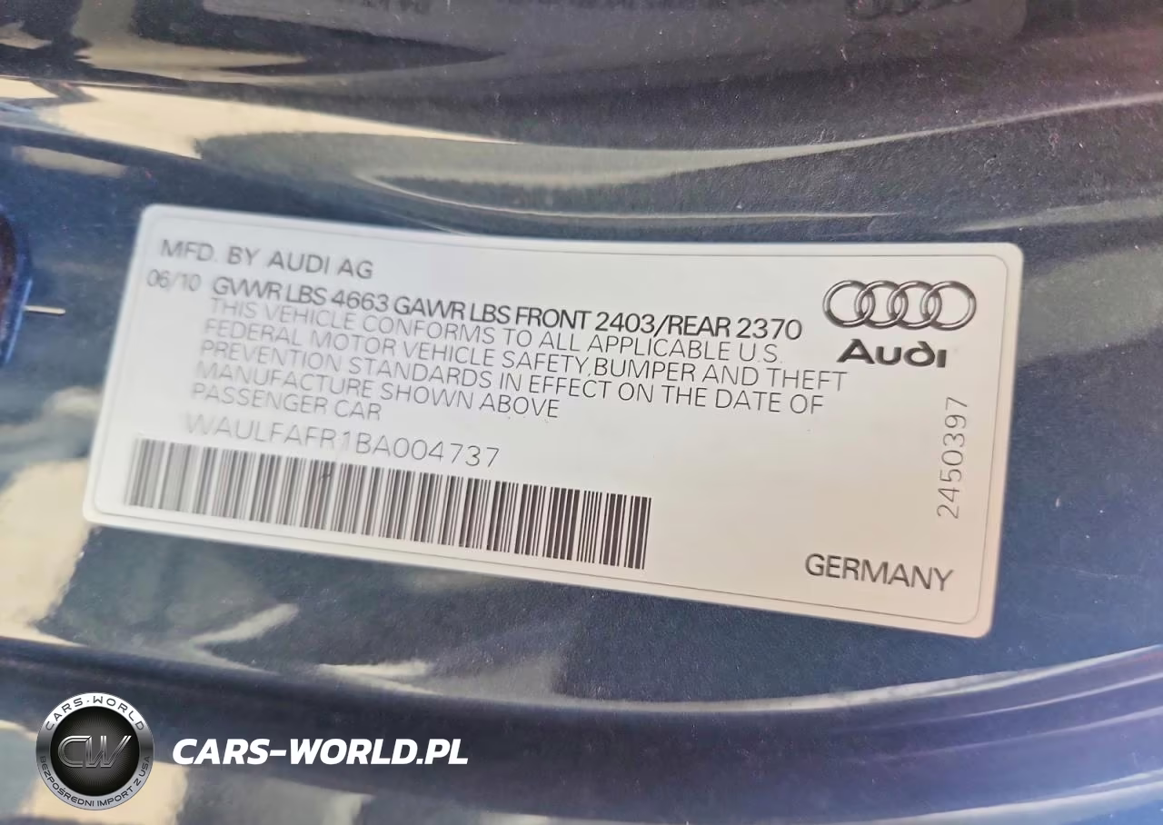 2011 Audi A5 Premium Plus VIN:WAULFAFR1BA004737 - 12