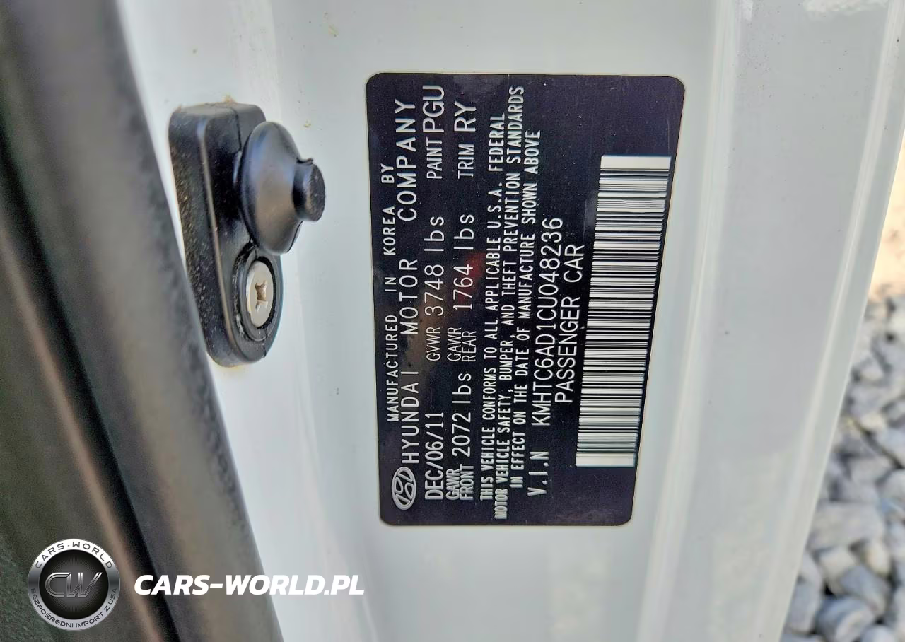 2012 Hyundai Veloster Base VIN:KMHTC6AD1CU048236 - 12