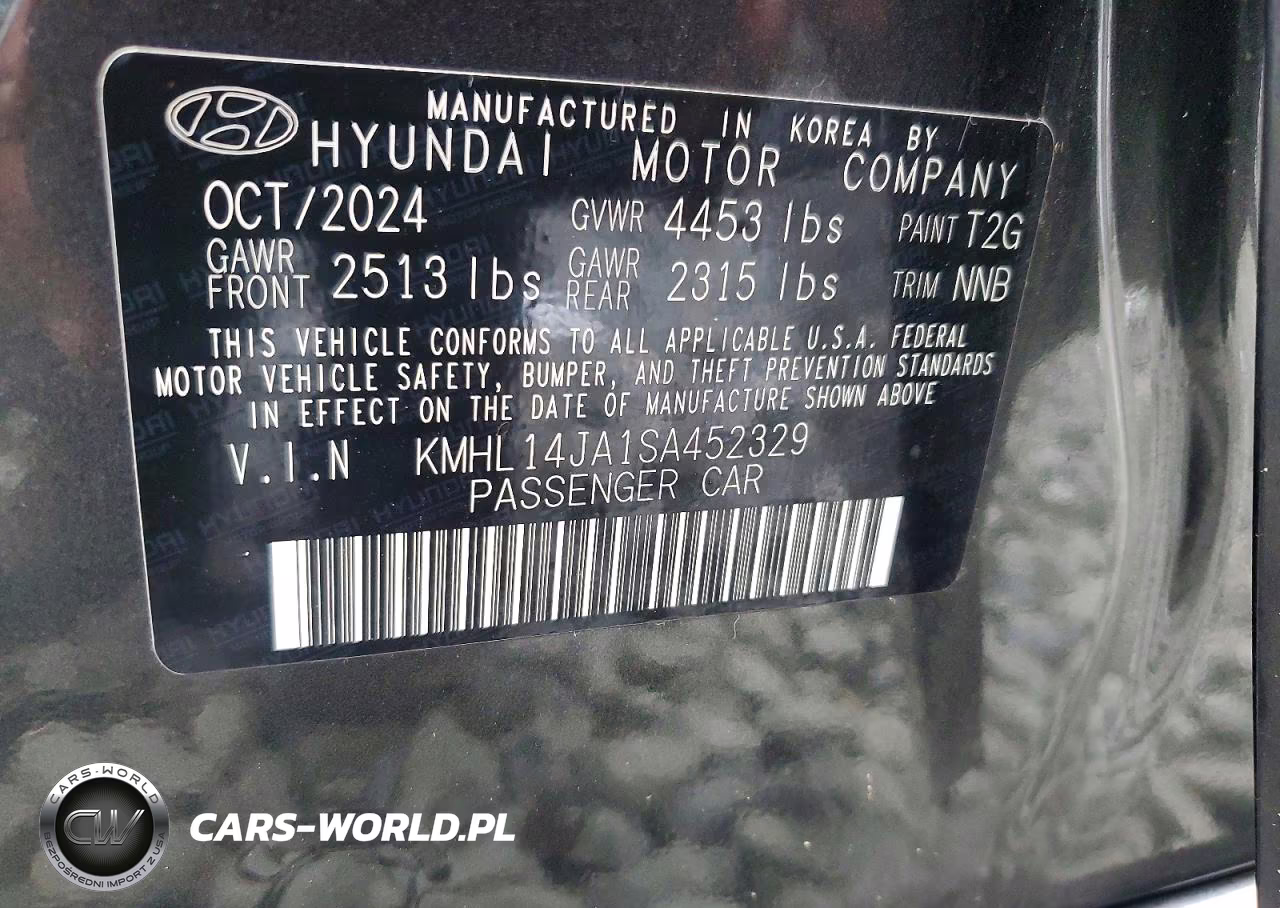 2025 Hyundai Sonata Sel VIN:KMHL14JA1SA452329 - 12