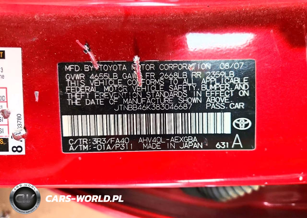 2008 Toyota Camry Hybrid VIN:JTNBB46K383046687 - 12