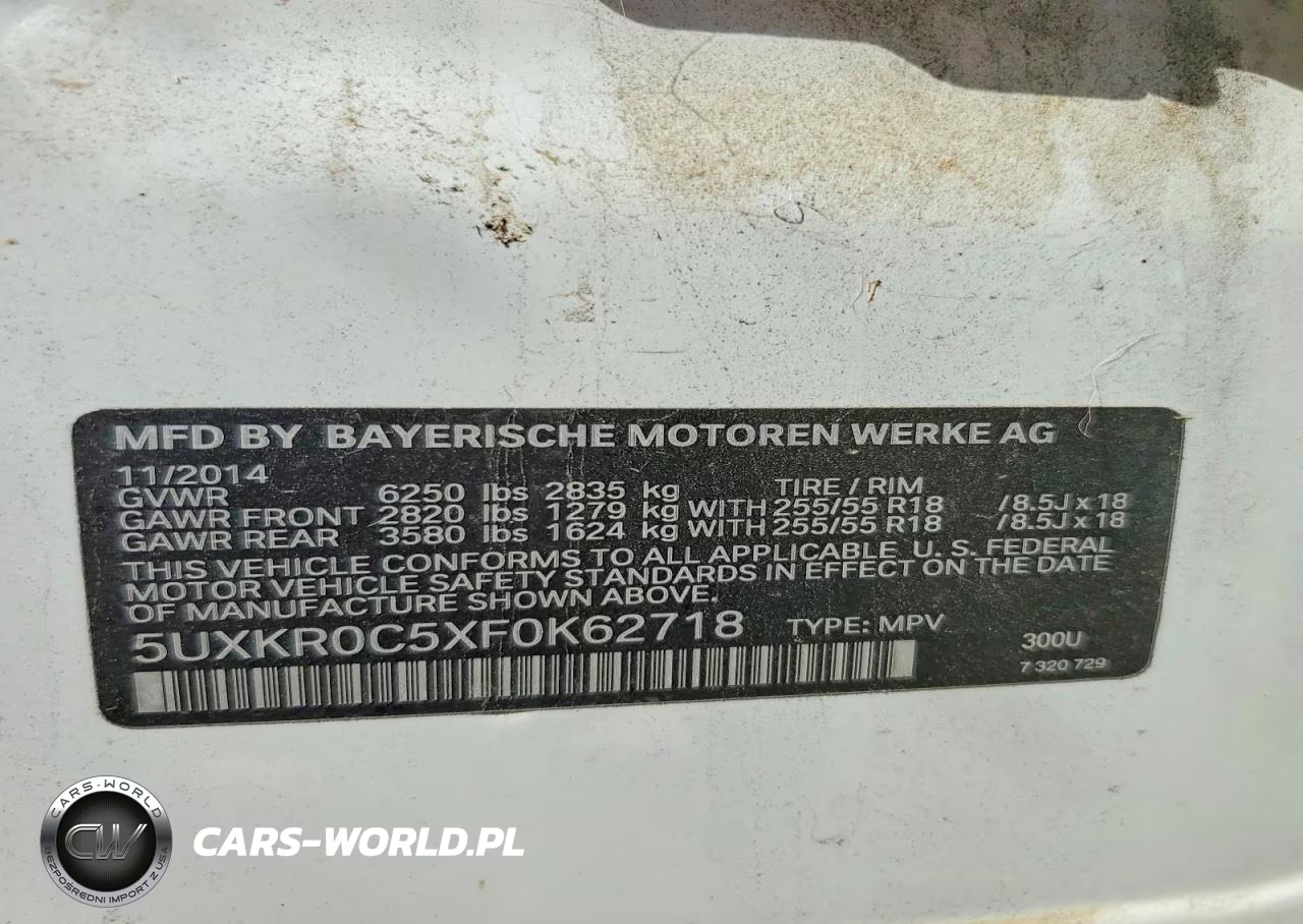 2015 BMW X5 xDrive35I VIN:5UXKR0C5XF0K62718 - 12