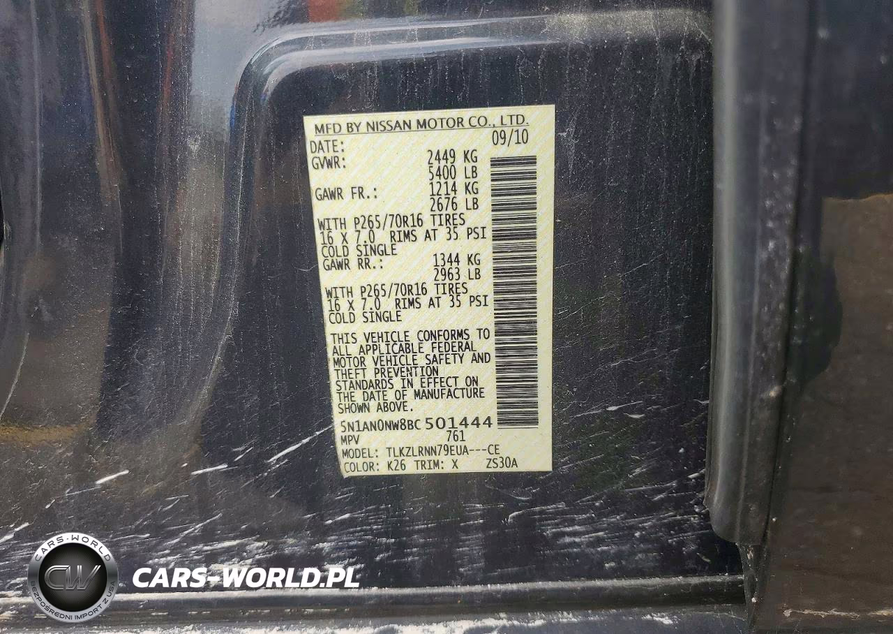 2011 Nissan Xterra X VIN:5N1AN0NW8BC501444 - 13