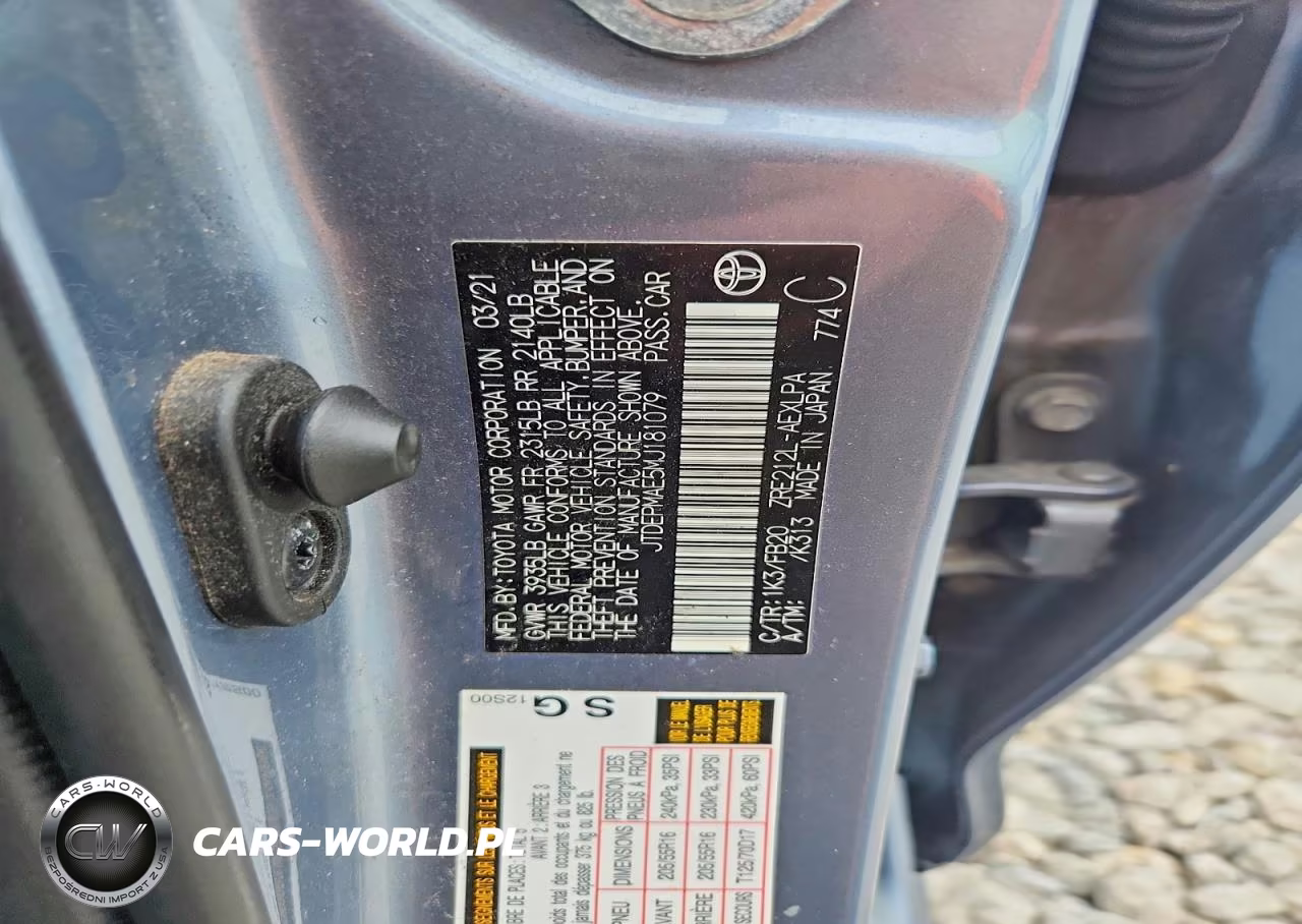 2021 Toyota Corolla Le VIN:JTDEPMAE5MJ181079 - 12