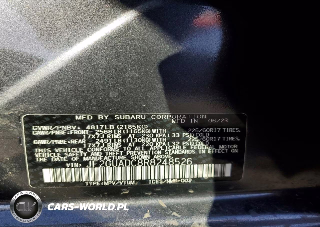 2024 Subaru Crosstrek Premium VIN:JF2GUADC8R8248526 - 12