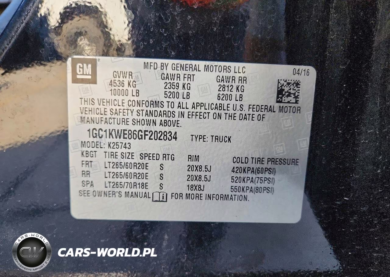 2016 Chevrolet Silverado K2500 Heavy Duty Ltz VIN:1GC1KWE86GF202834 - 12