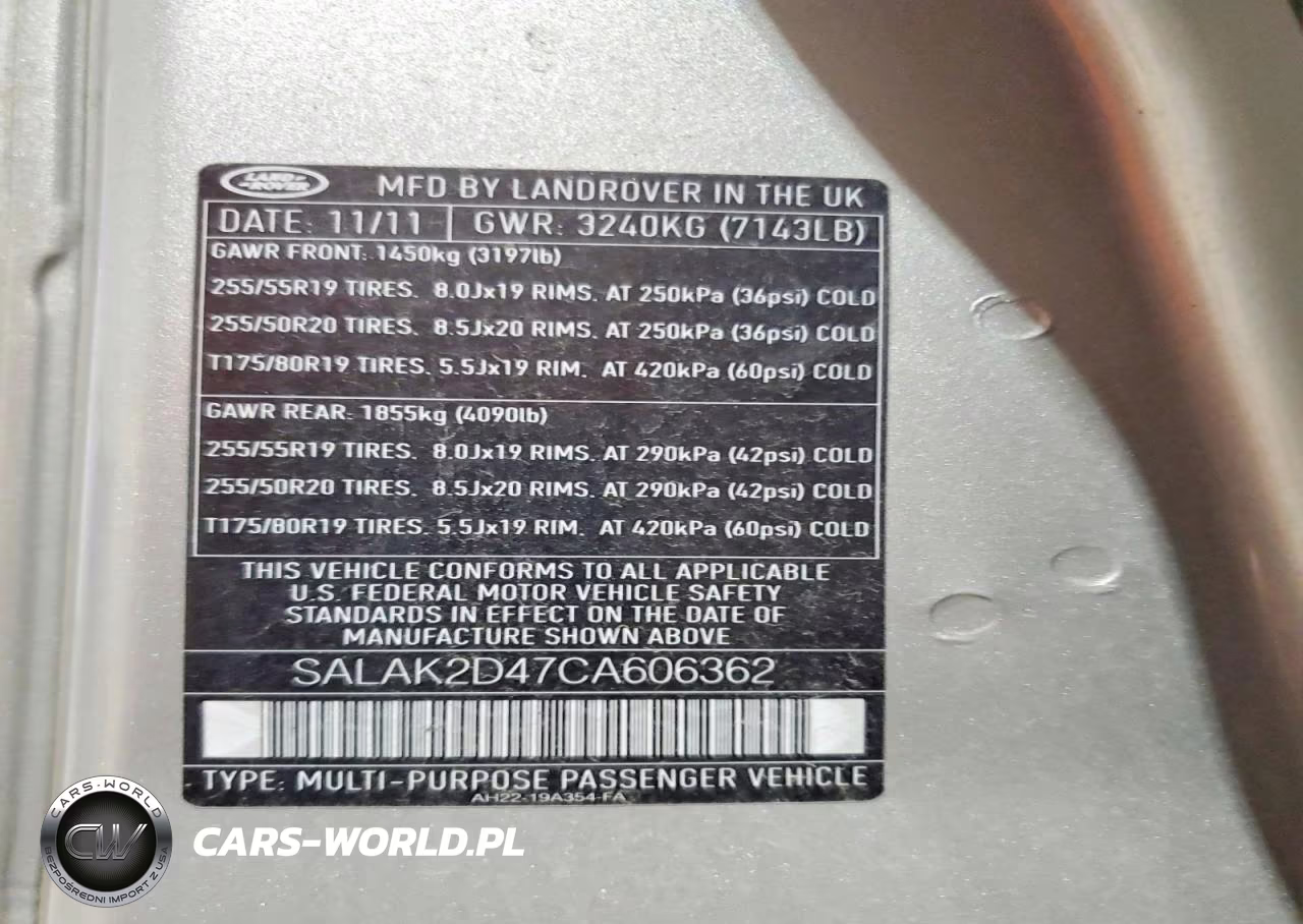 2012 Land Rover Lr4 Hse Luxury VIN:SALAK2D47CA606362 - 13
