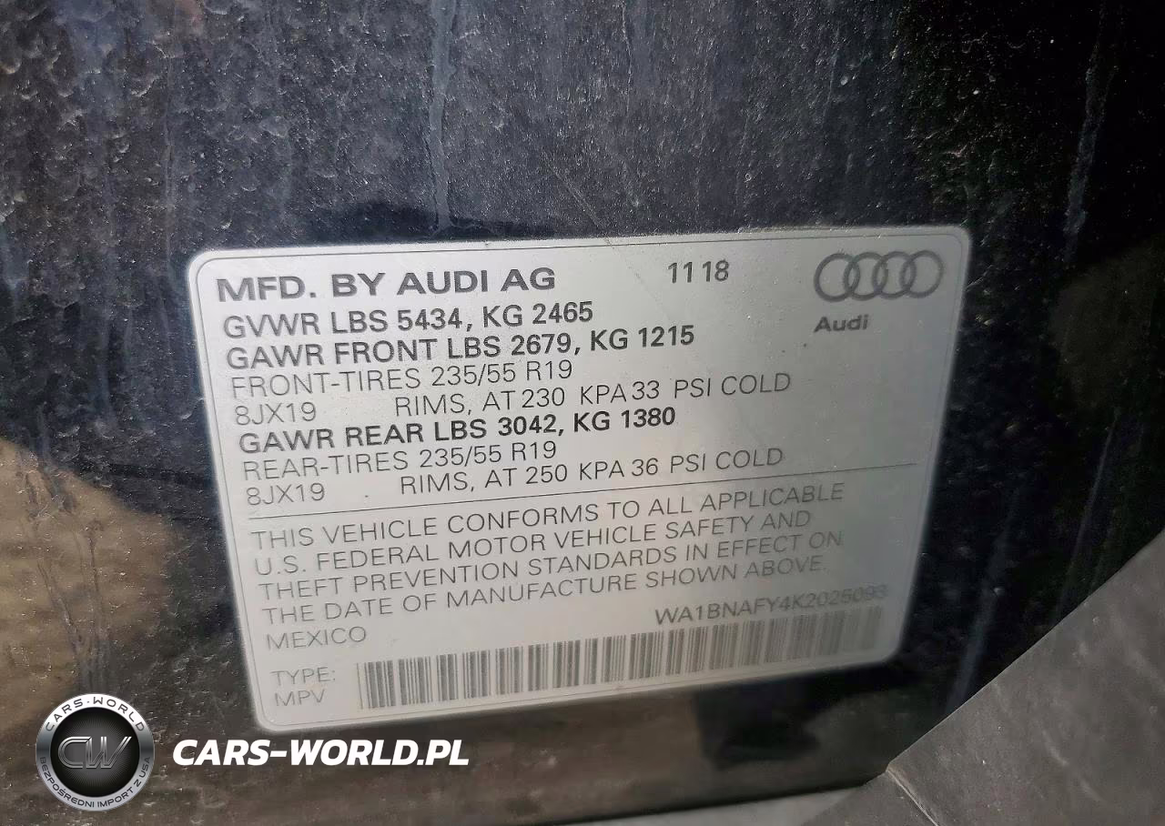 2019 Audi Q5 Premium Plus VIN:WA1BNAFY4K2025093 - 13
