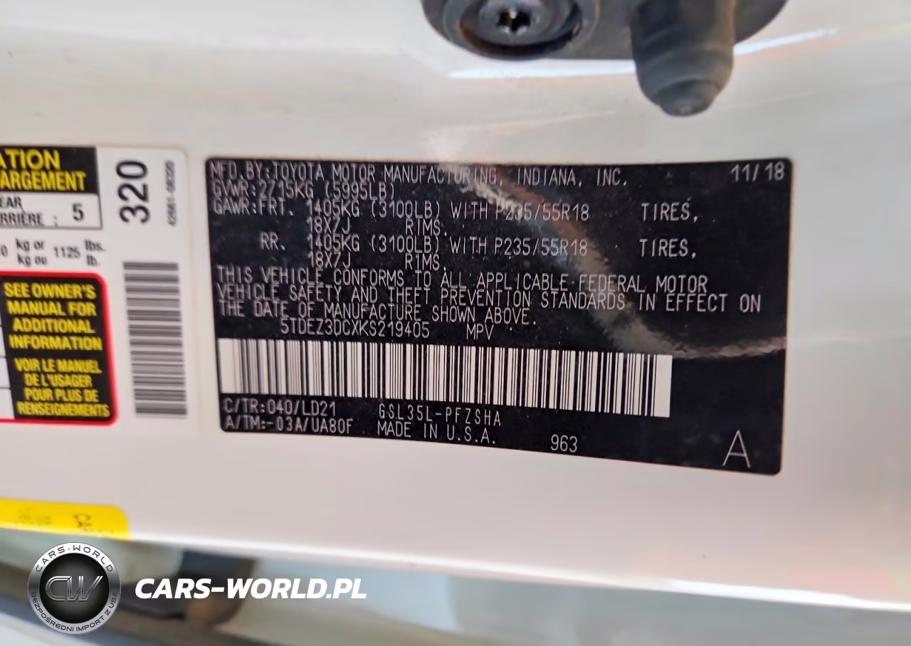 2019 Toyota Sienna Se Premium 7-Passenger VIN:5TDEZ3DCXKS219405 - 13
