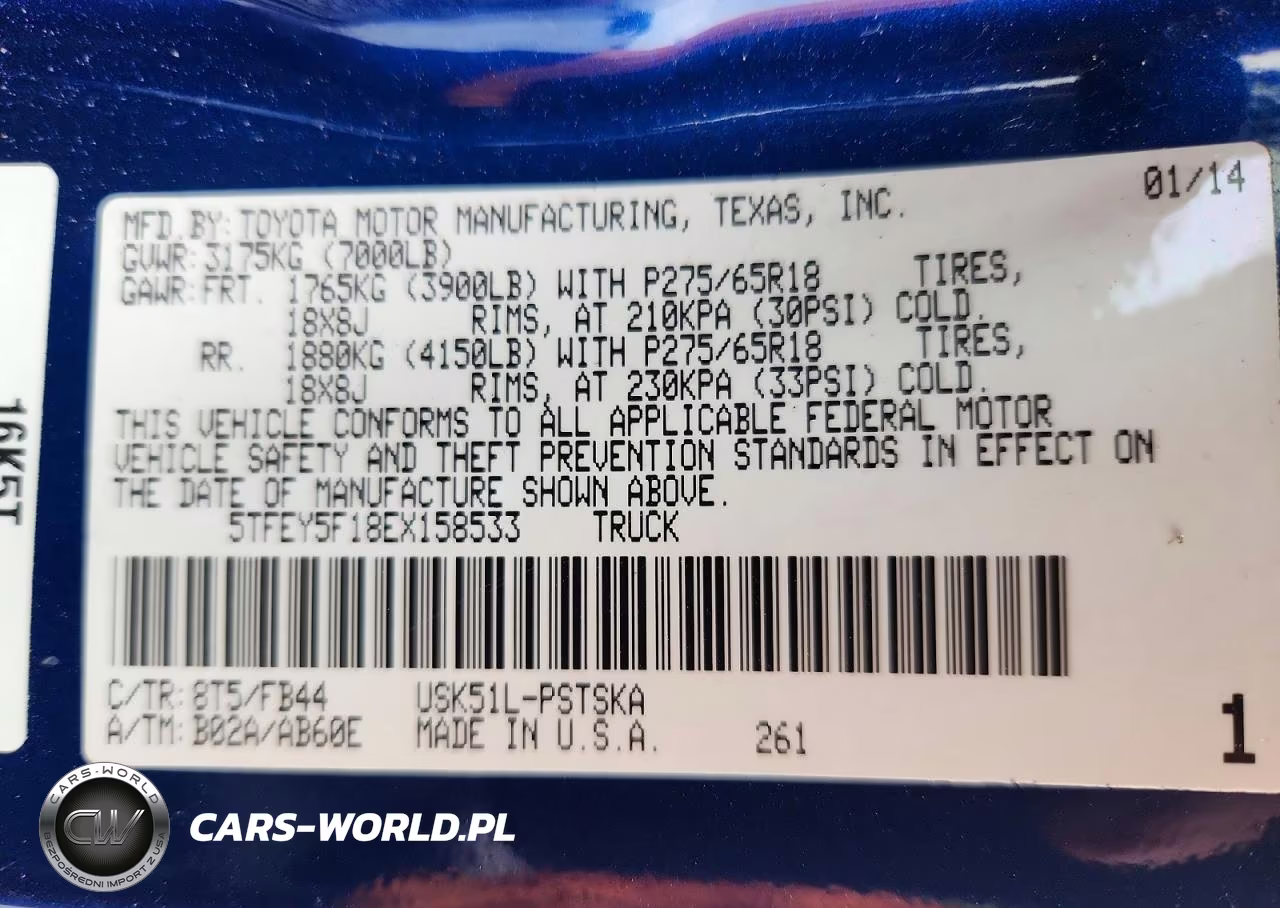 2014 Toyota Tundra Crewmax Sr5 VIN:5TFEY5F18EX158533 - 13