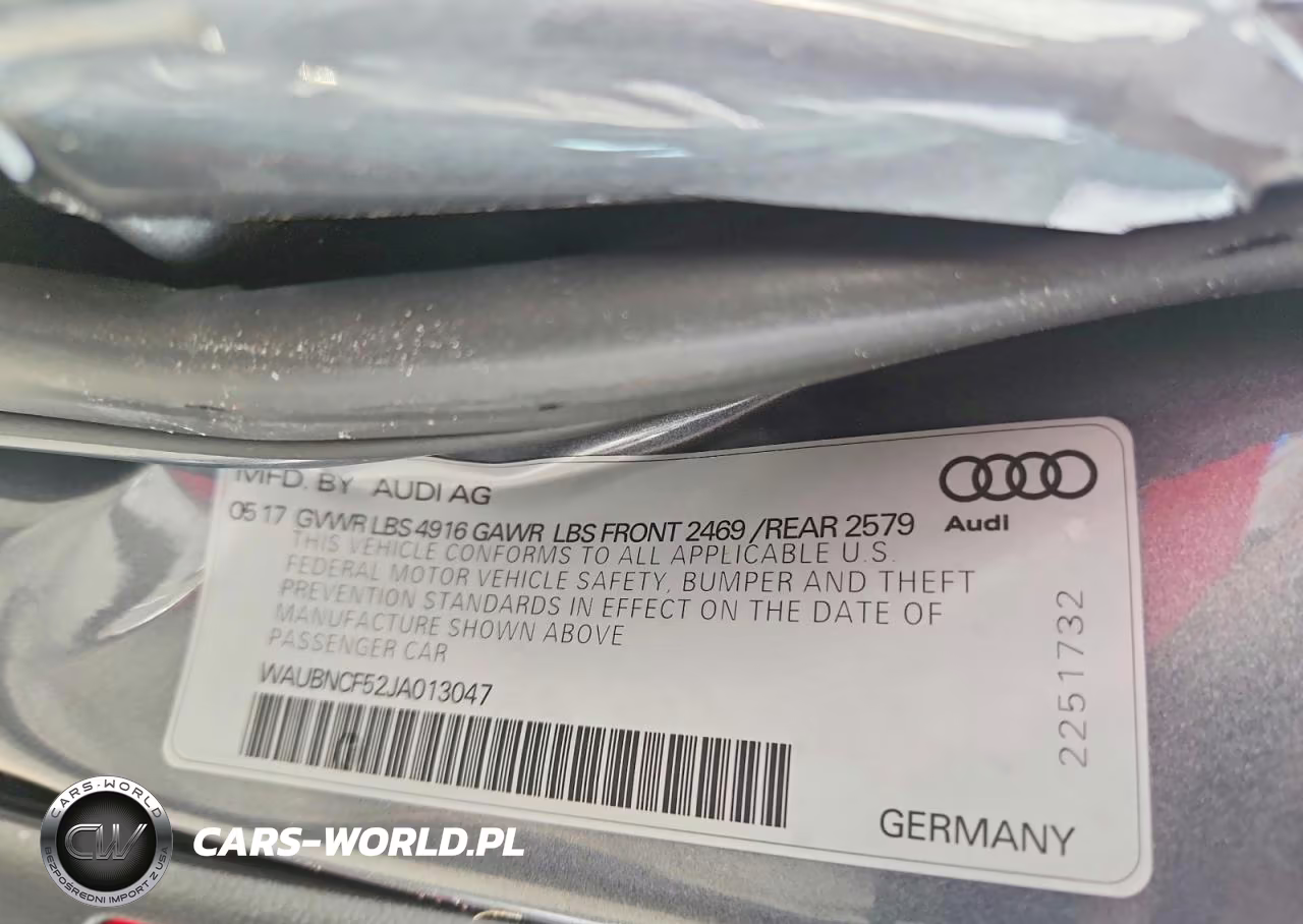2018 Audi A5 Premium Plus VIN:WAUBNCF52JA013047 - 12