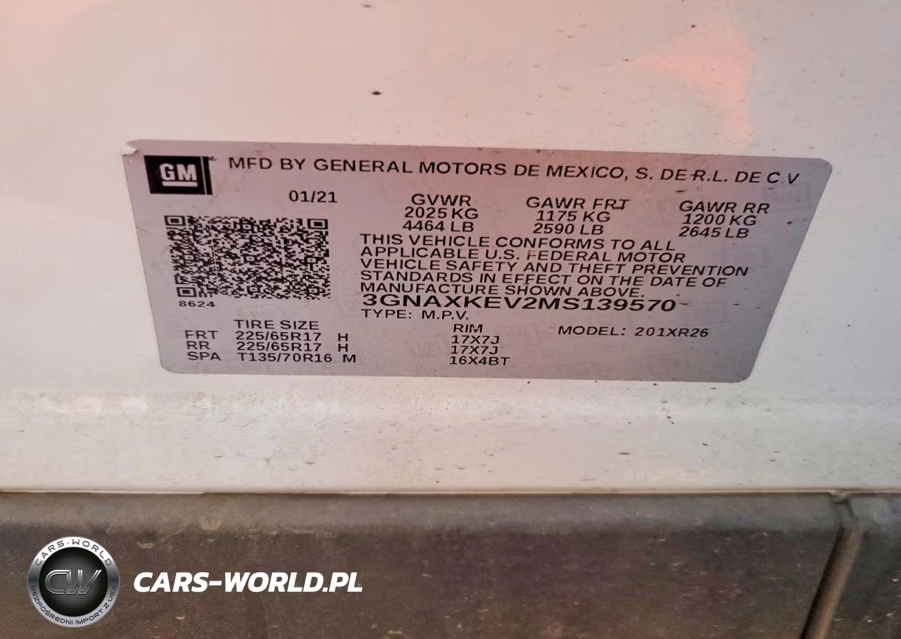 2021 Chevrolet Equinox Lt VIN:3GNAXKEV2MS139570 - 13