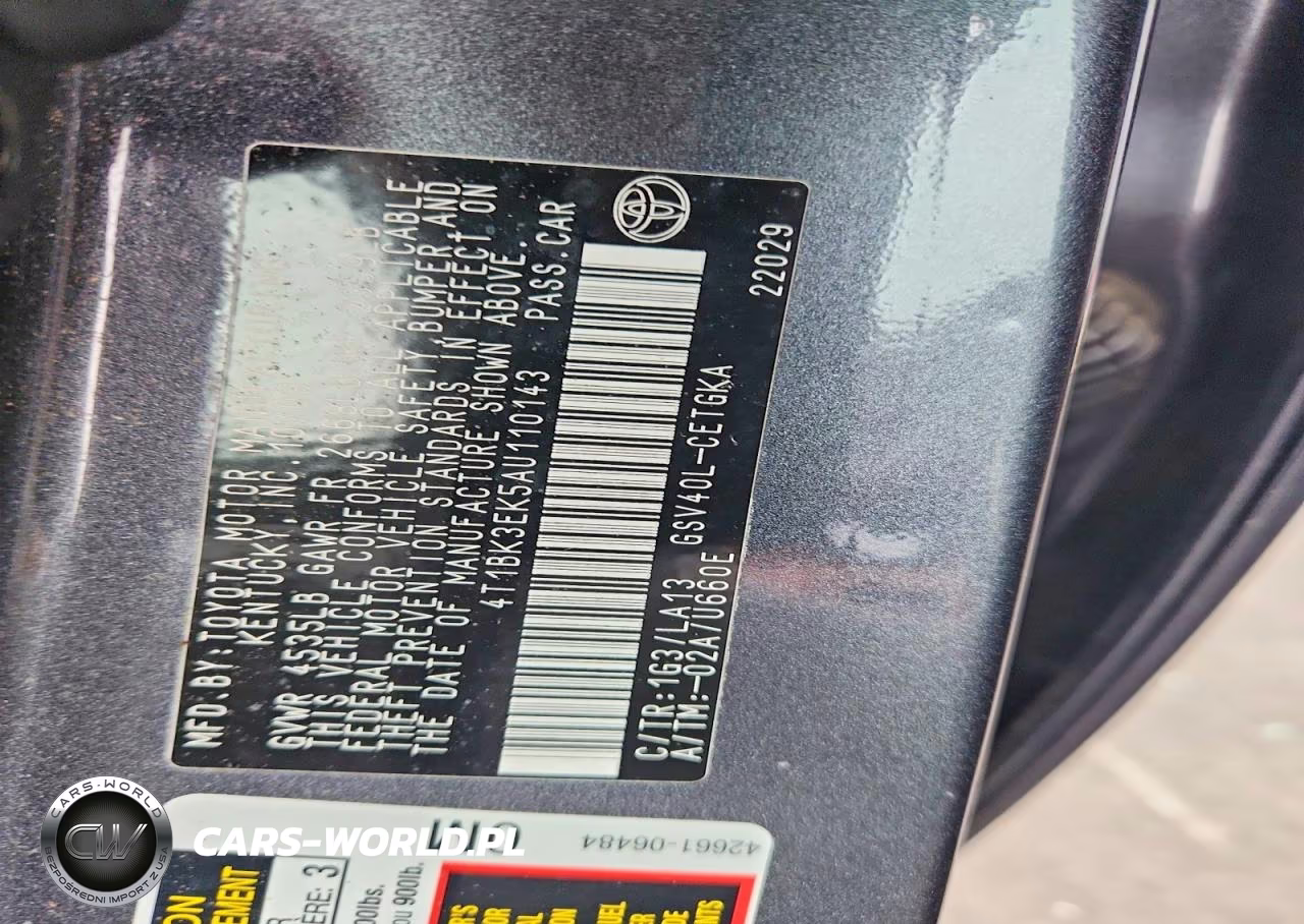 2010 Toyota Camry Xle V6 VIN:4T1BK3EK5AU110143 - 12