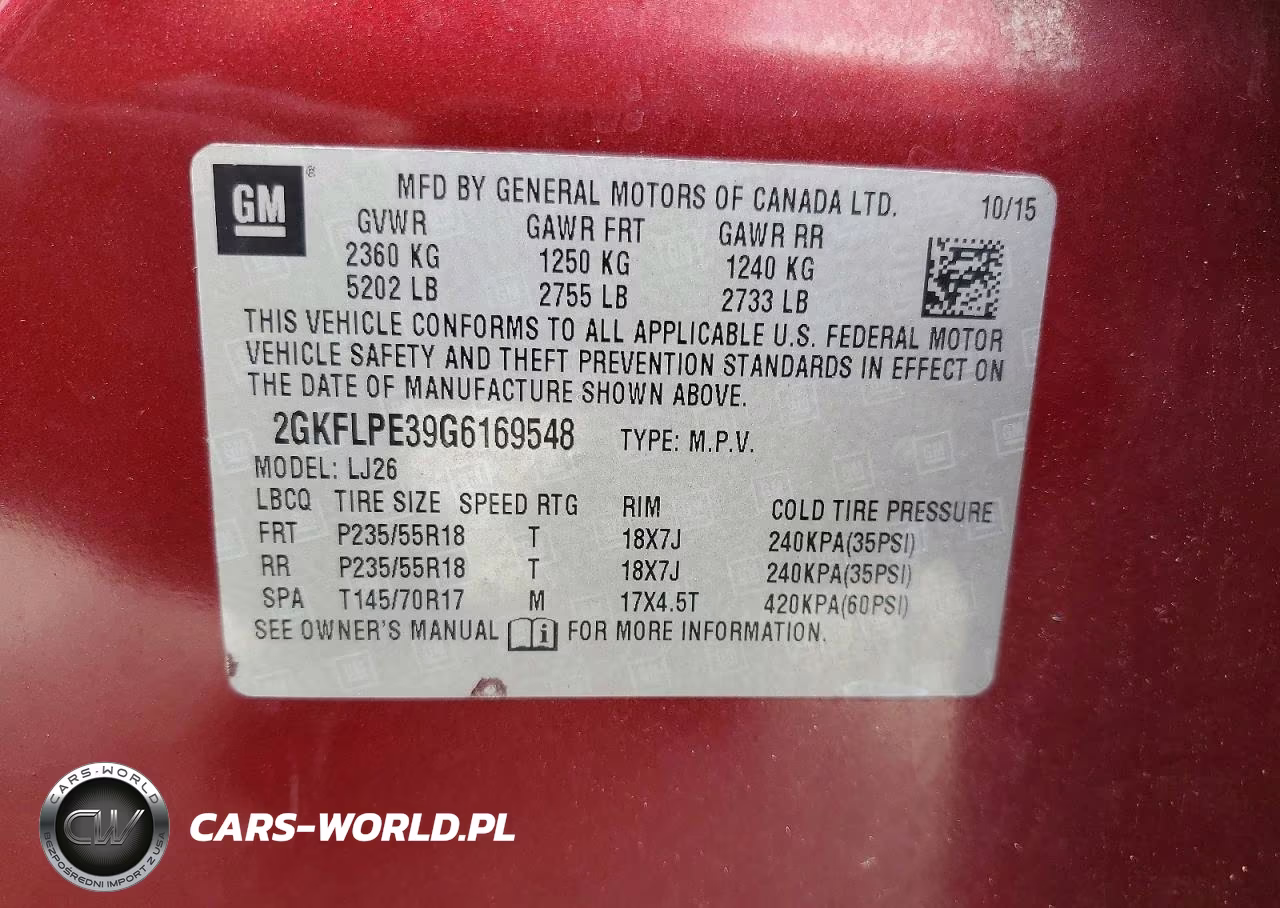 2016 GMC Terrain Slt VIN:2GKFLPE39G6169548 - 14