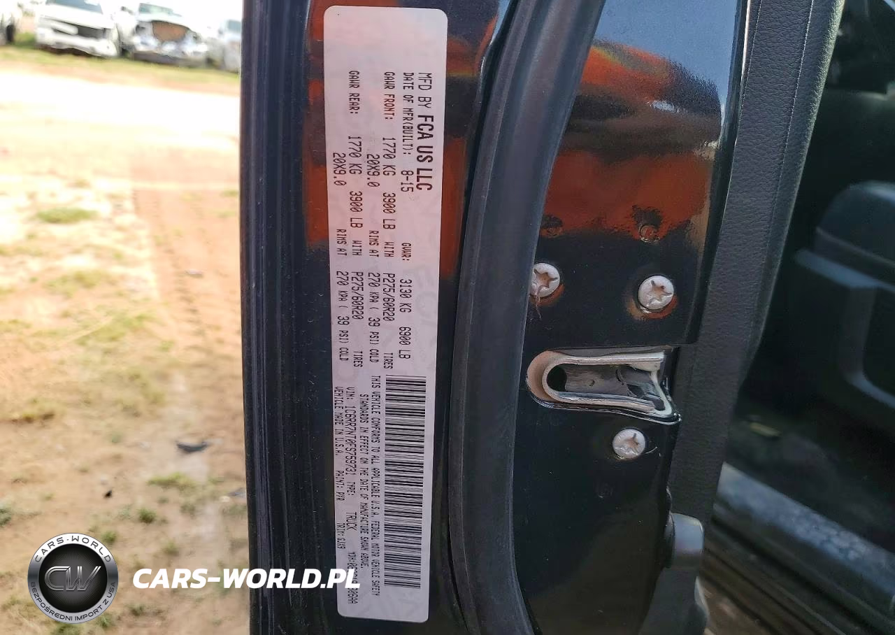 2015 Ram 1500 Laramie VIN:1C6RR7NT0FS759731 - 12