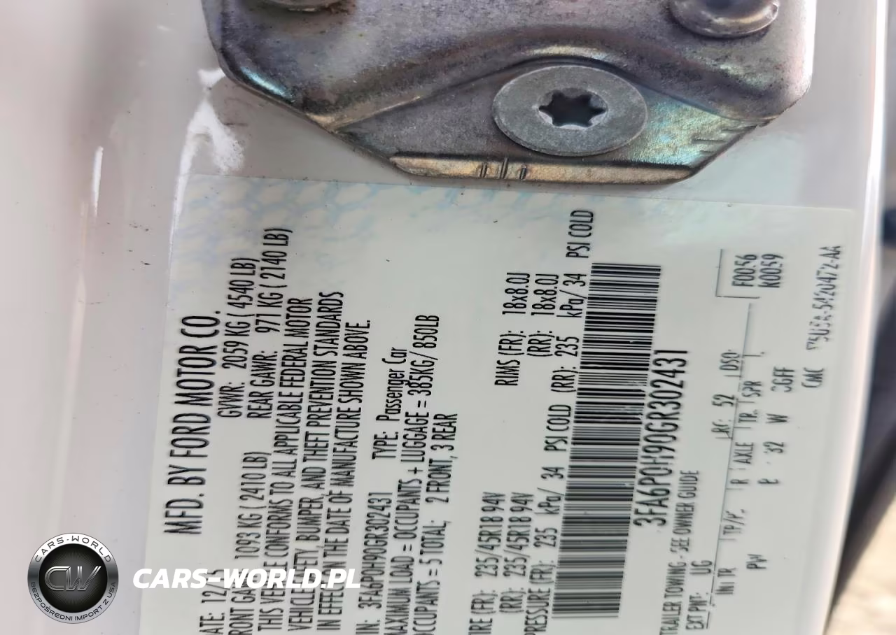 2016 Ford Fusion Se VIN:3FA6P0H90GR302431 - 12
