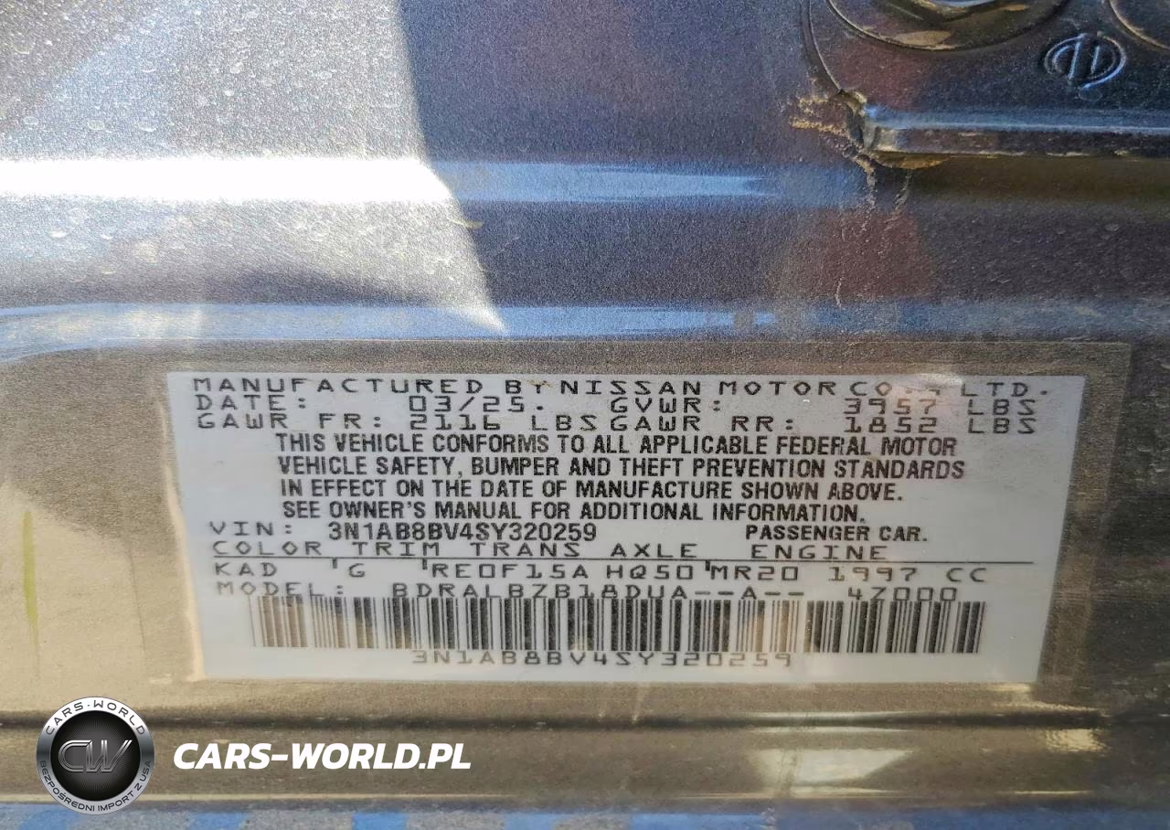 2025 Nissan Sentra S VIN:3N1AB8BV4SY320259 - 12