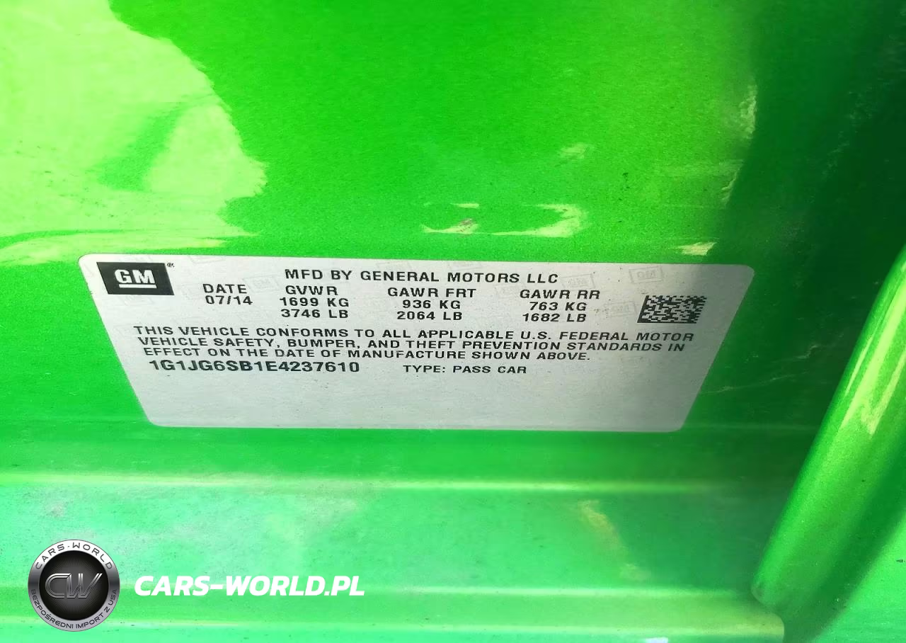 2014 Chevrolet Sonic Rs VIN:1G1JG6SB1E4237610 - 12