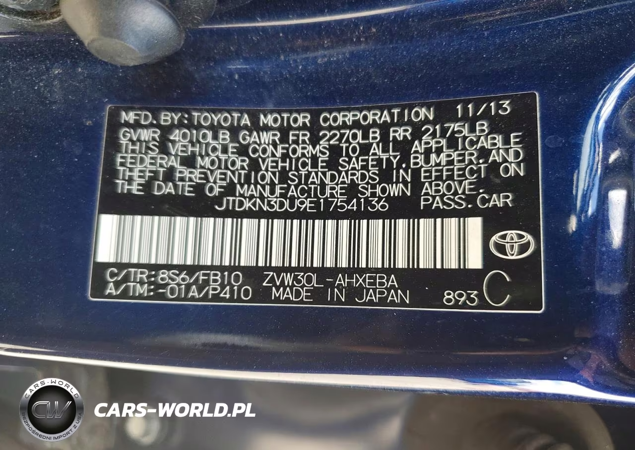 2014 Toyota Prius Three VIN:JTDKN3DU9E1754136 - 12