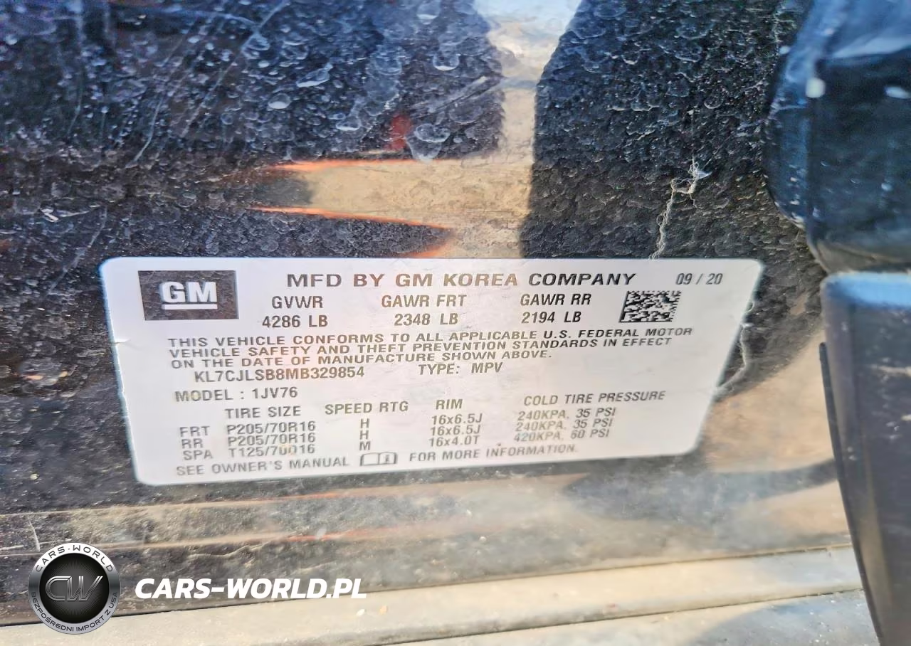 2021 Chevrolet Trax 1Lt VIN:KL7CJLSB8MB329854 - 13