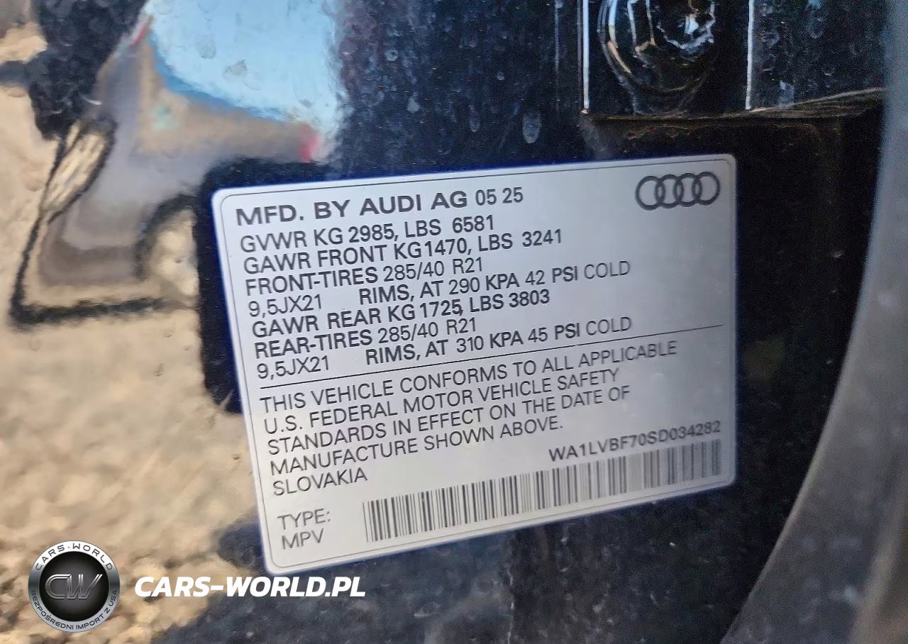 2025 Audi Q7 Premium Plus VIN:WA1LVBF70SD034282 - 13