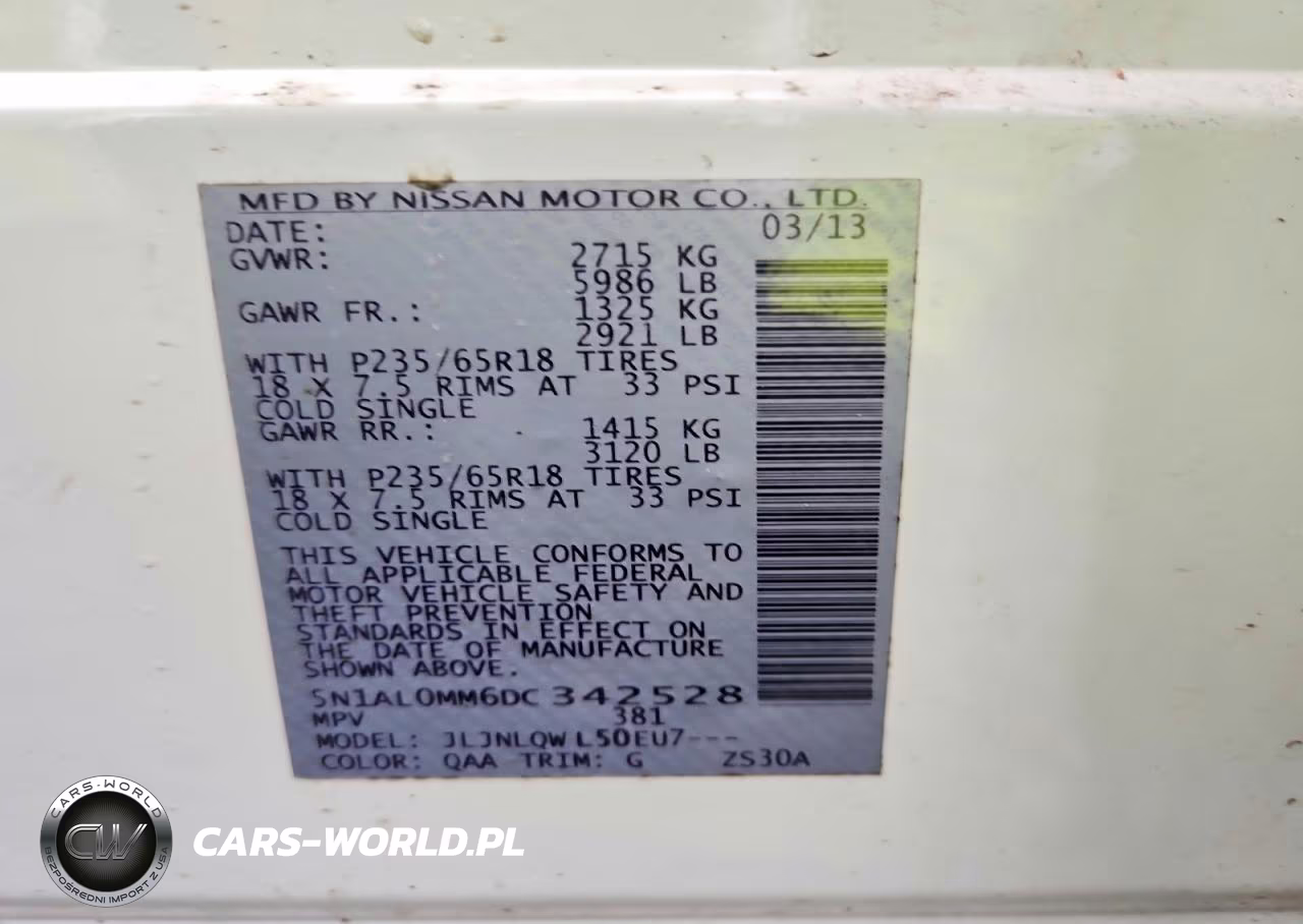 2013 Infiniti Jx35 Base VIN:5N1AL0MM6DC342528 - 13