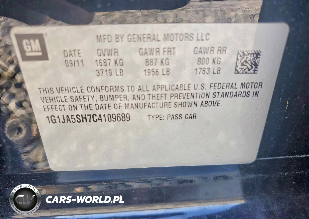 2012 Chevrolet Sonic Ls VIN:1G1JA5SH7C4109689 - 12