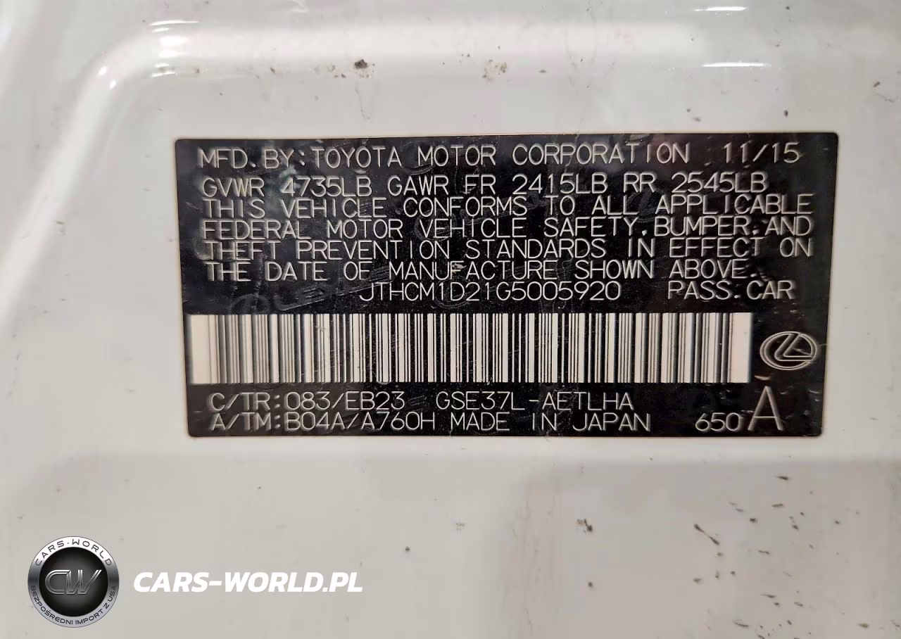 2016 Lexus Is 300 VIN:JTHCM1D21G5005920 - 12