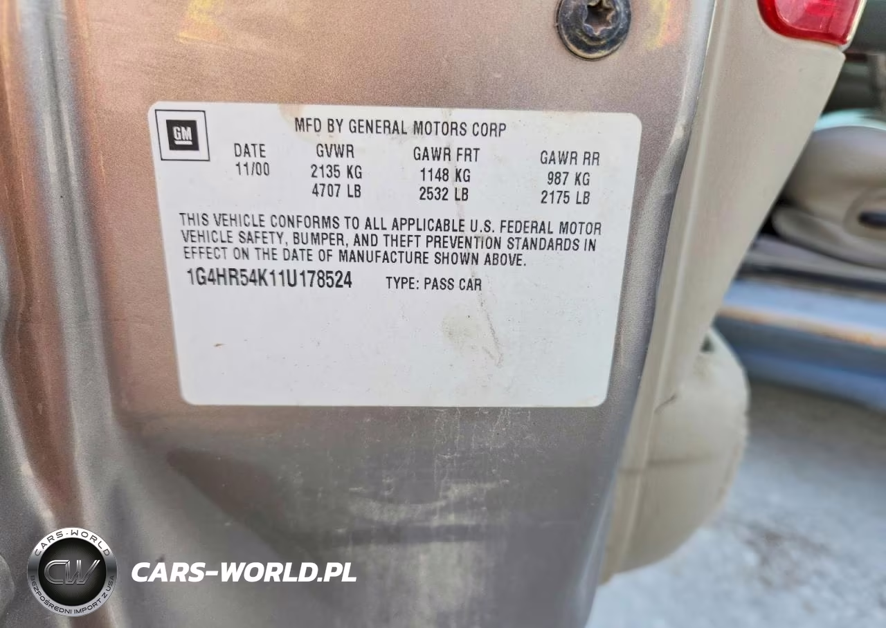 2001 Buick Lesabre Limited VIN:1G4HR54K11U178524 - 12