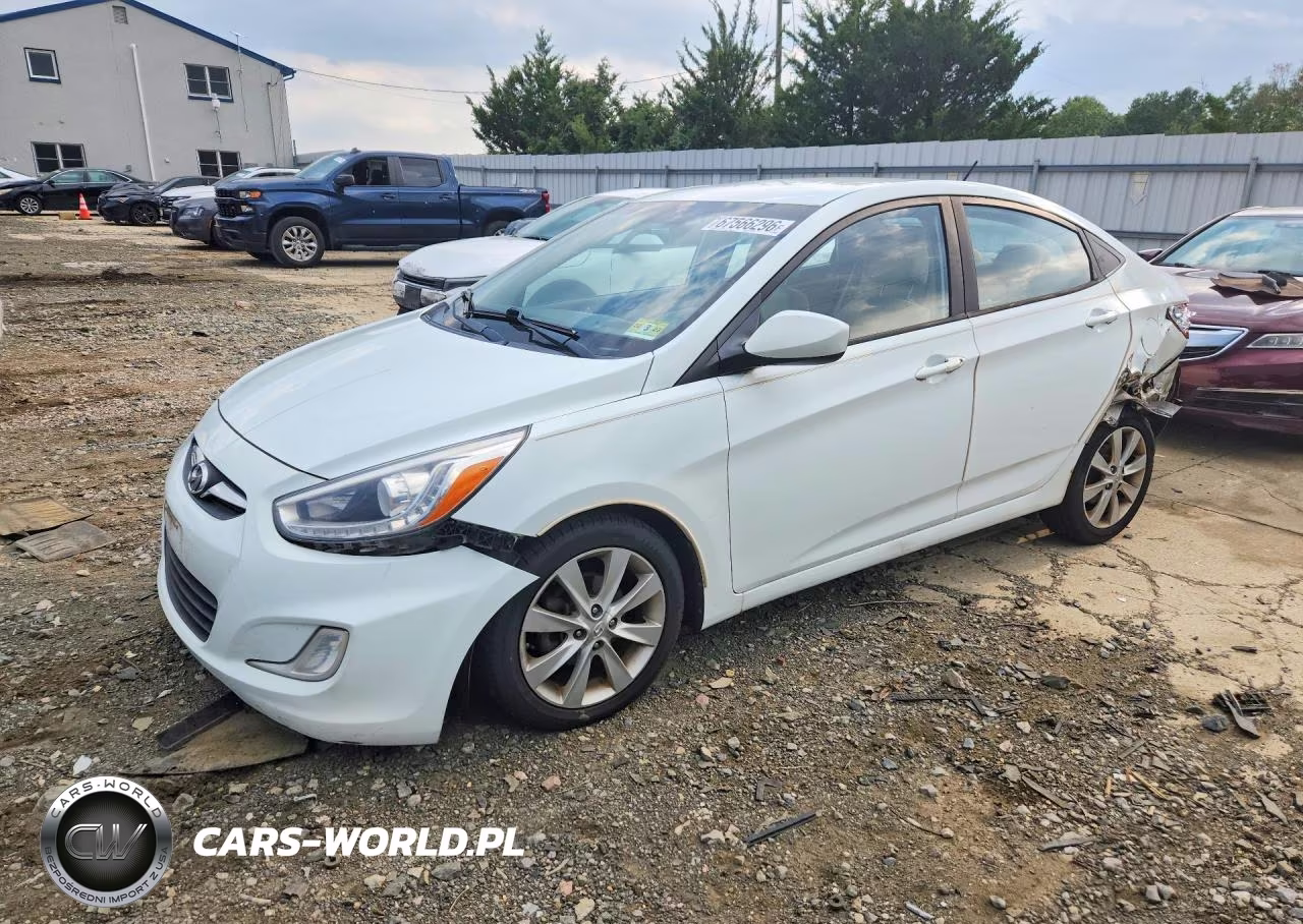 2014 Hyundai Accent Gls VIN:KMHCU4AE9EU588544 - 1