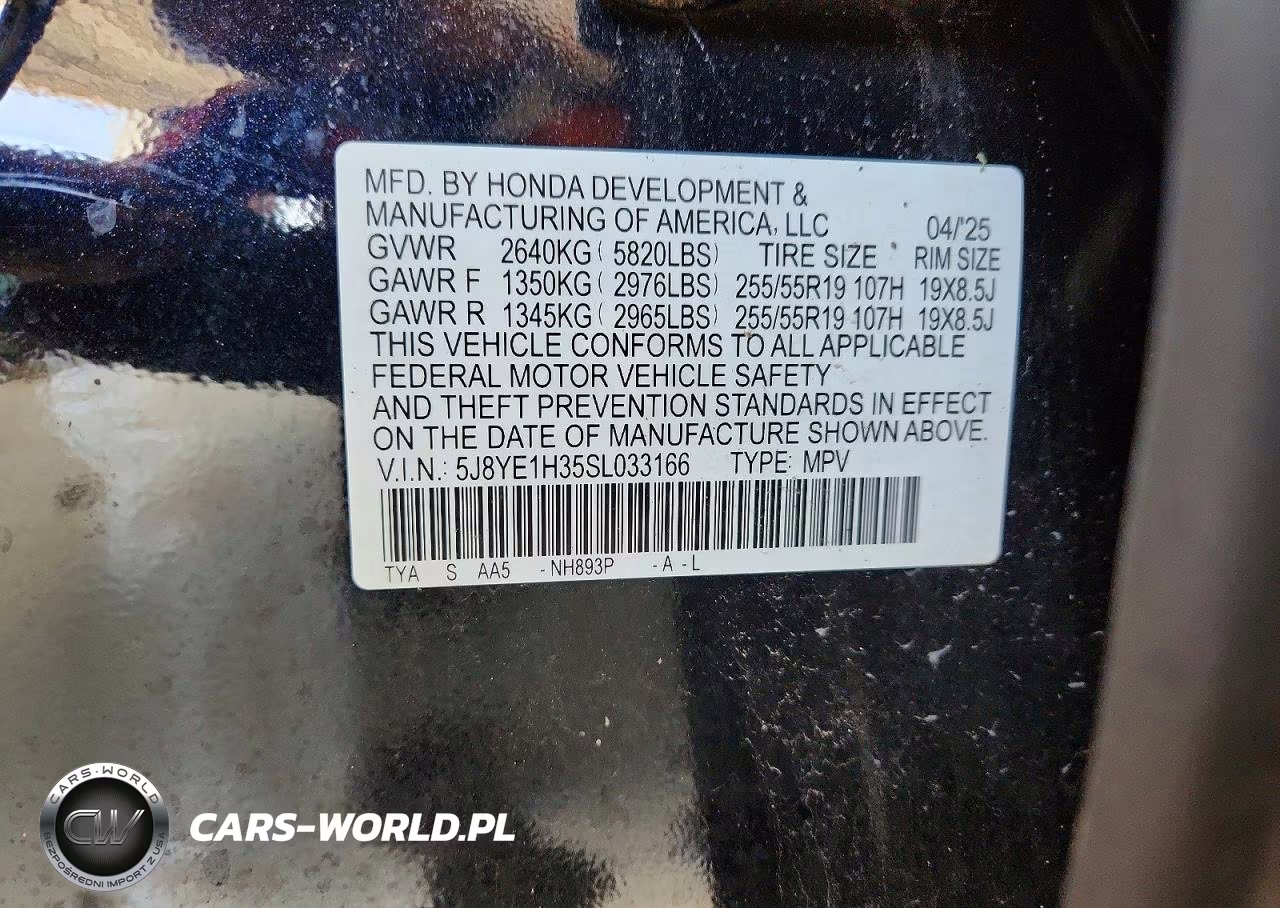 2025 Acura Mdx VIN:5J8YE1H35SL033166 - 13