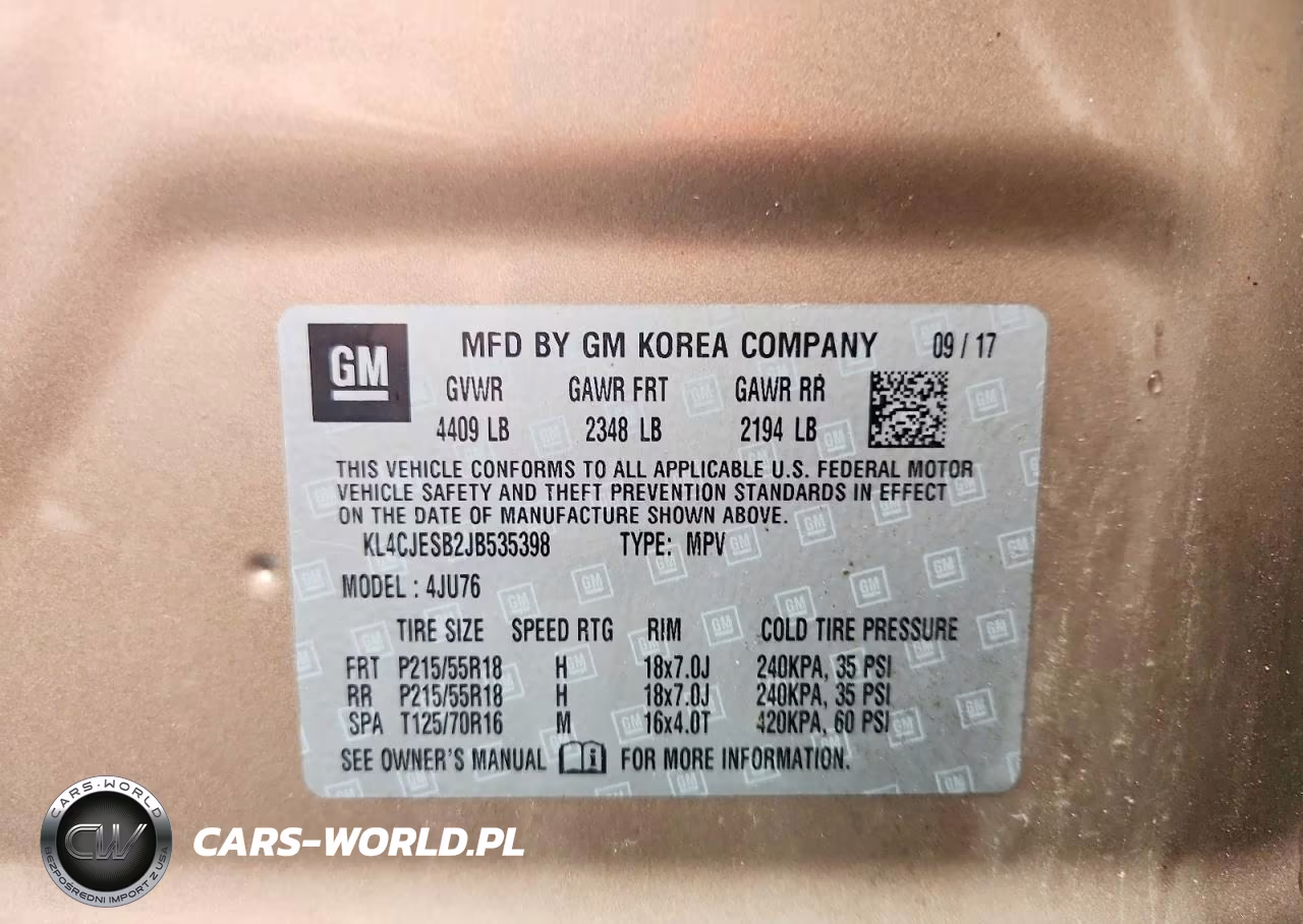 2018 Buick Encore Preferred VIN:KL4CJESB2JB535398 - 13