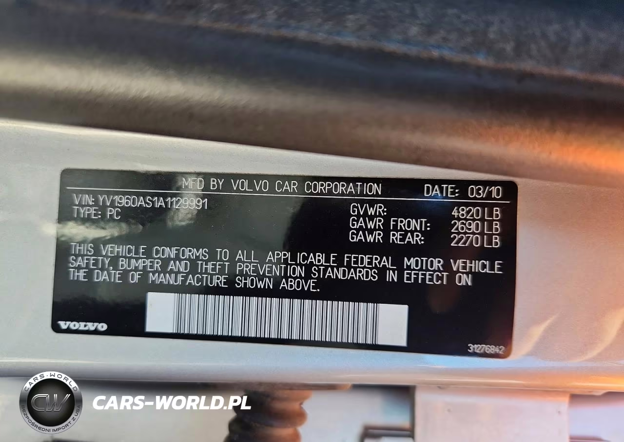 2010 Volvo S80 3.2 VIN:YV1960AS1A1129991 - 12