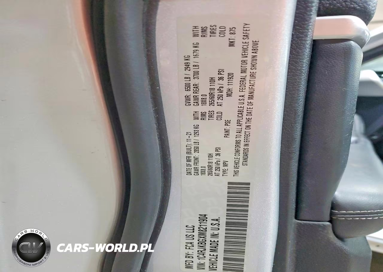 2021 Jeep Grand Cherokee L Limited VIN:1C4RJKBGXM8211904 - 14