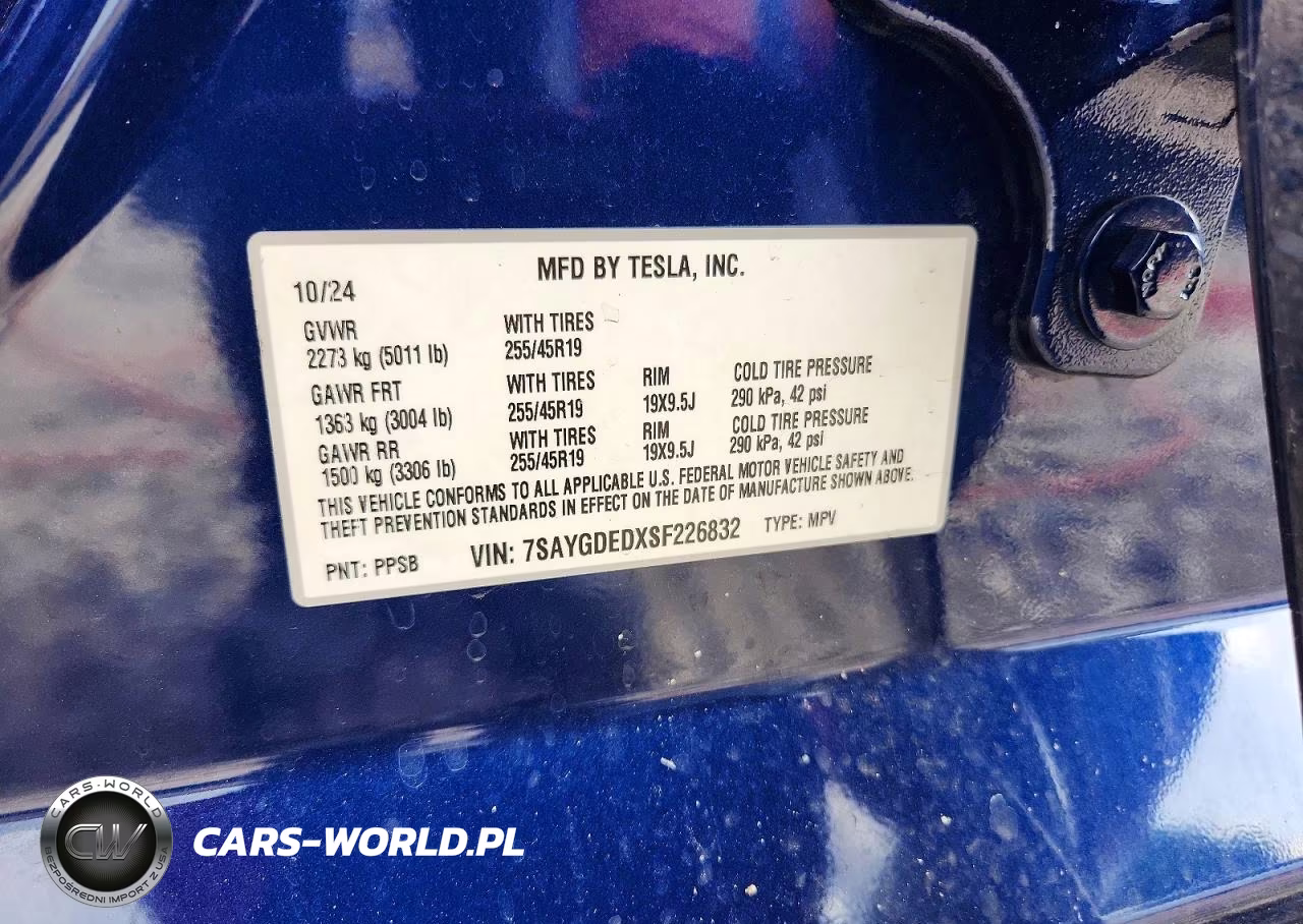 2025 Tesla Model Y VIN:7SAYGDEDXSF226832 - 13