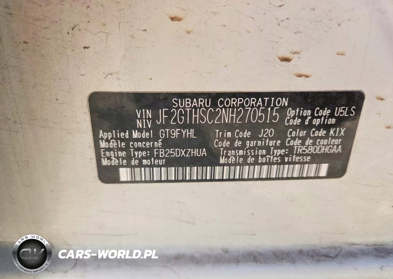 2022 Subaru Crosstrek Sport VIN:JF2GTHSC2NH270515 - 13