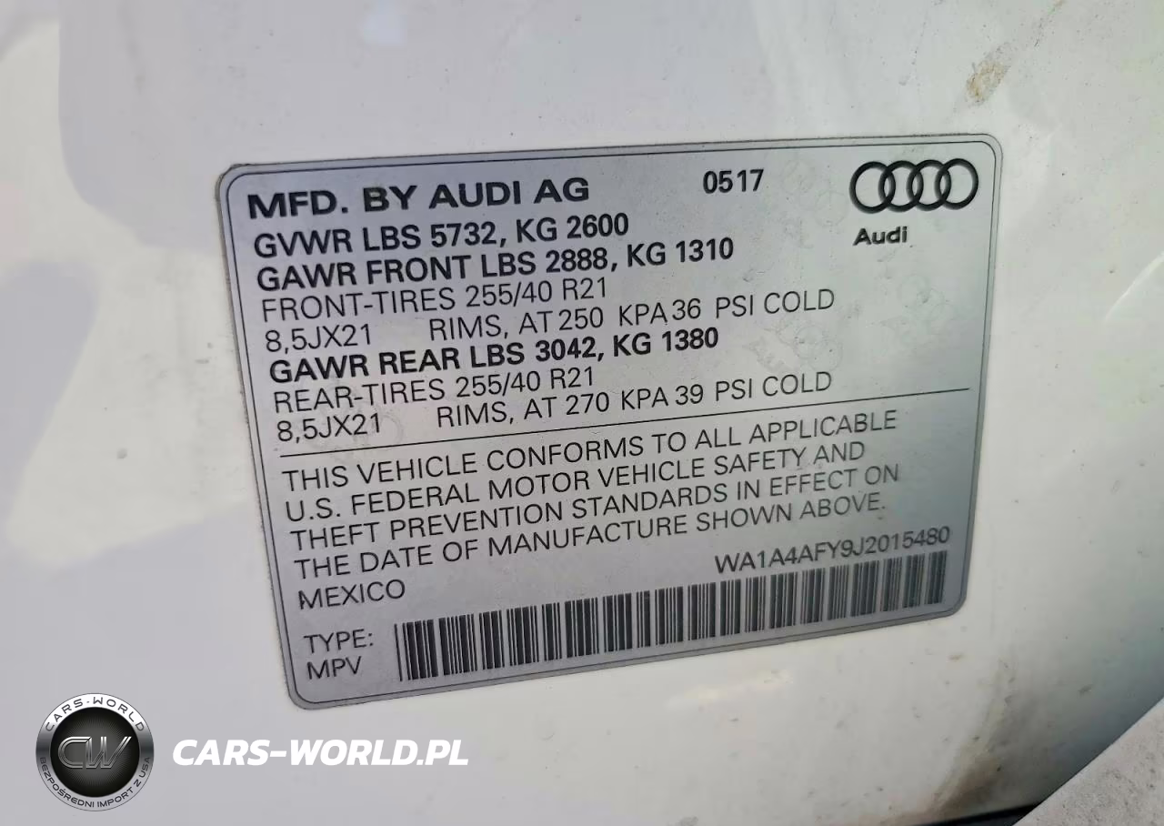 2018 Audi Sq5 Premium Plus VIN:WA1A4AFY9J2015480 - 13