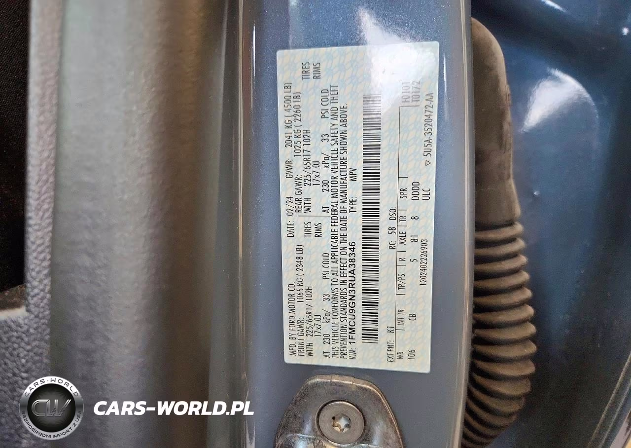 2024 Ford Escape Active VIN:1FMCU9GN3RUA38346 - 13