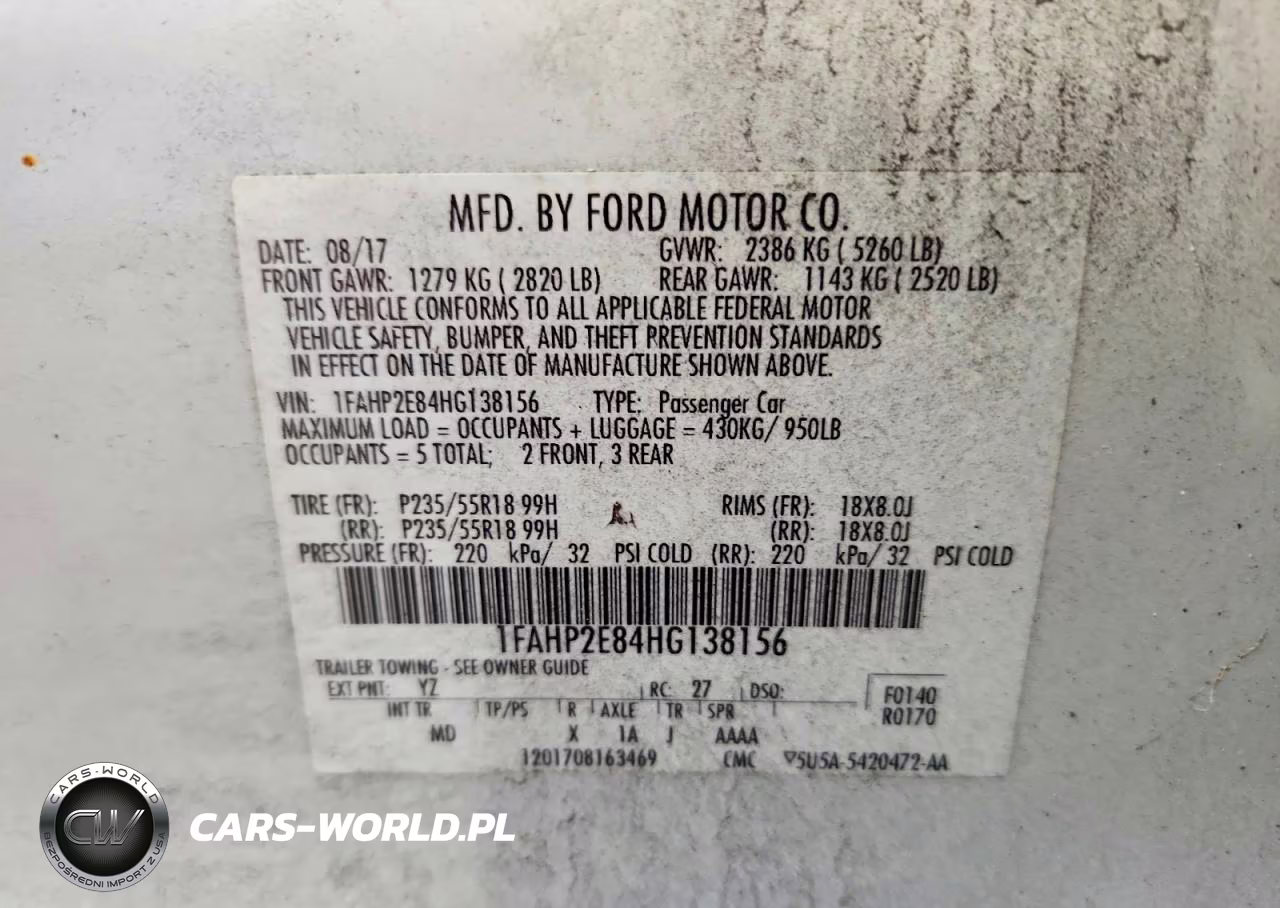 2017 Ford Taurus Sel VIN:1FAHP2E84HG138156 - 12
