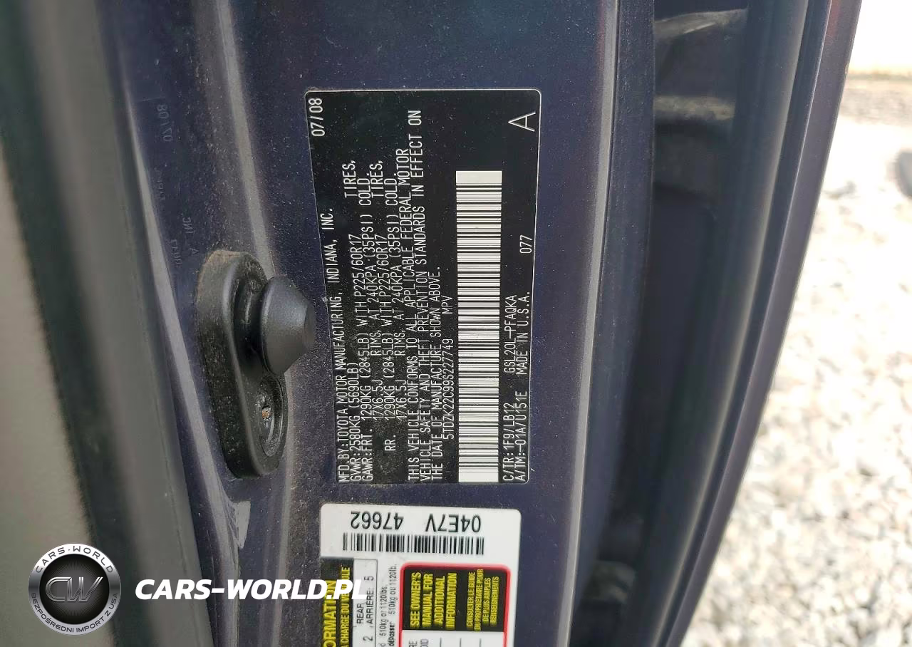 2009 Toyota Sienna Xle VIN:5TDZK22C99S227749 - 13
