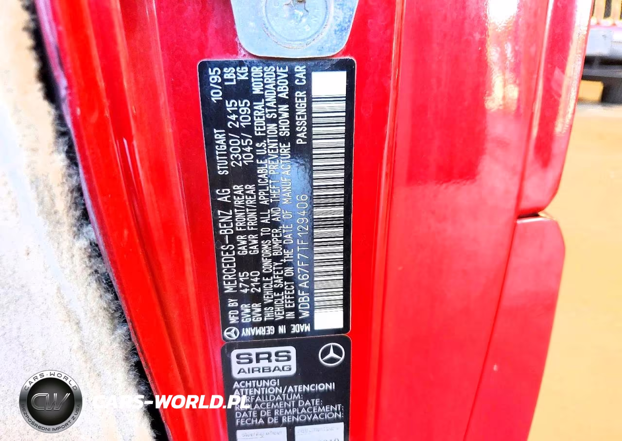 1996 Mercedes-Benz Sl 500 VIN:WDBFA67F7TF129406 - 13