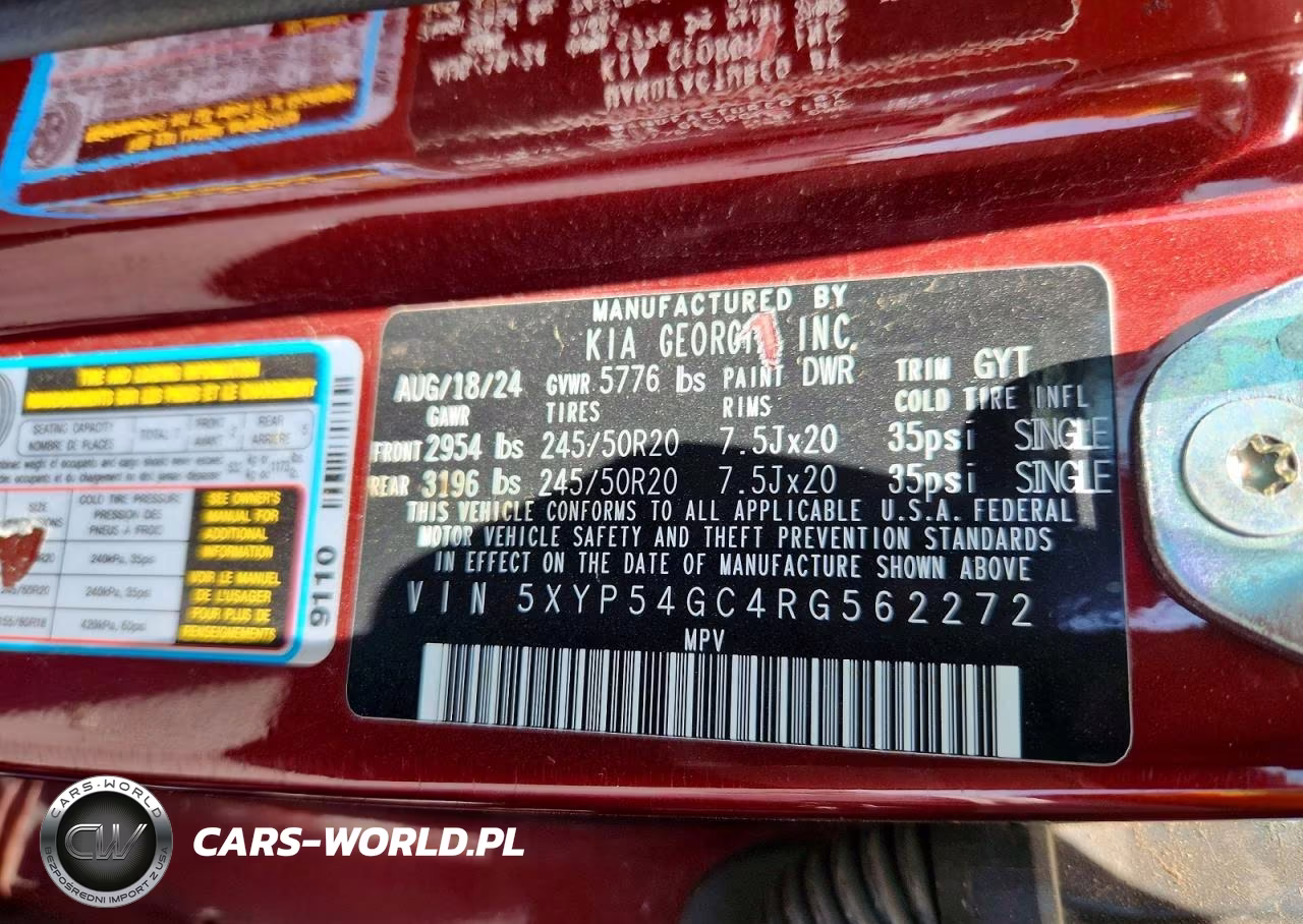 2024 Kia Telluride Sx VIN:5XYP54GC4RG562272 - 14