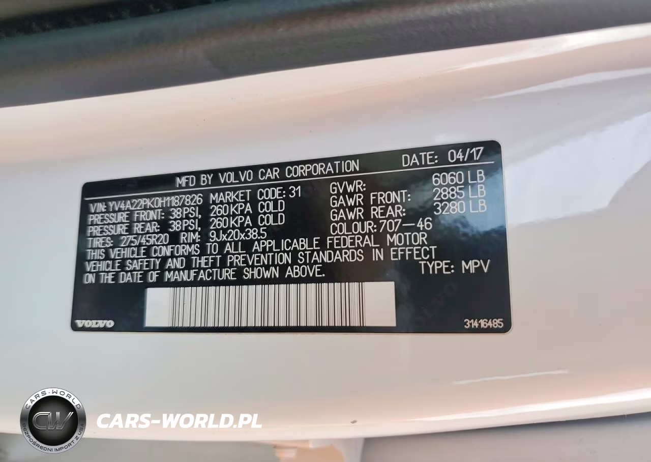 2017 Volvo Xc90 T6 VIN:YV4A22PK0H1187826 - 13