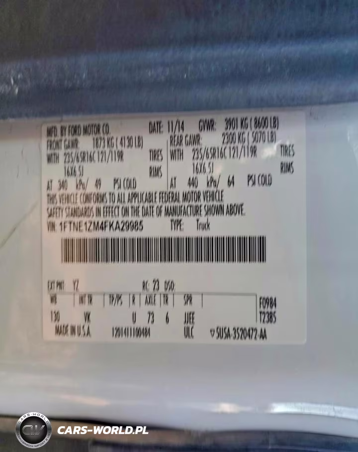 2015 Ford Transit 150 Delivery Van VIN:1FTNE1ZM4FKA29985 - 13
