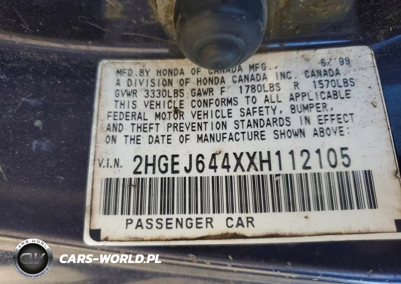 1999 Honda Civic Dx VIN:2HGEJ644XXH112105 - 12