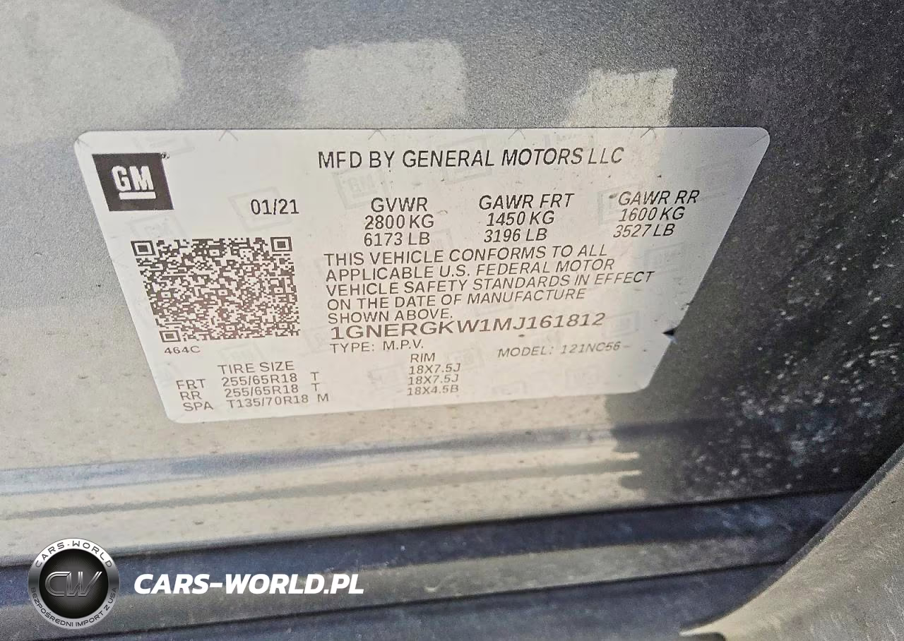2021 Chevrolet Traverse Lt VIN:1GNERGKW1MJ161812 - 13